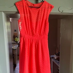 Orange J. Crew dress